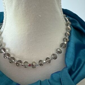 Pretty Crystal Like Beads Necklace Bracelet Set